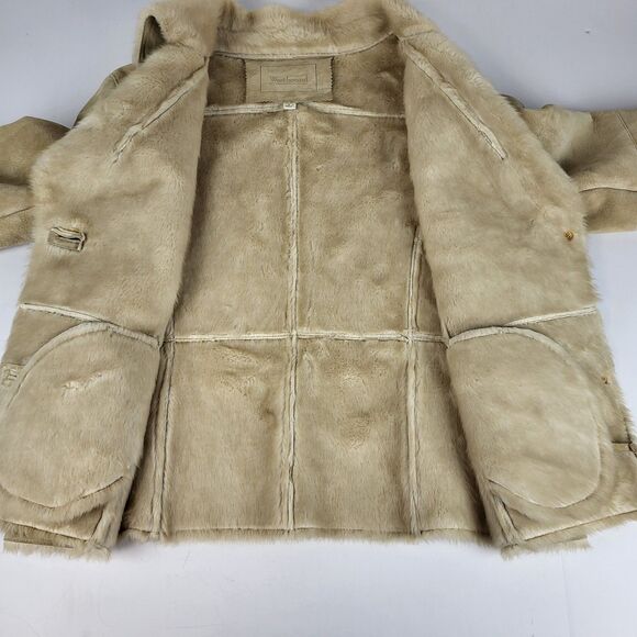 Westbound Women's Suede jacket Faux fur penny lane Boho Y2K Size L - Picture 10 of 16